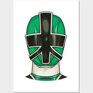 Green Samurai Ranger Posters and Art